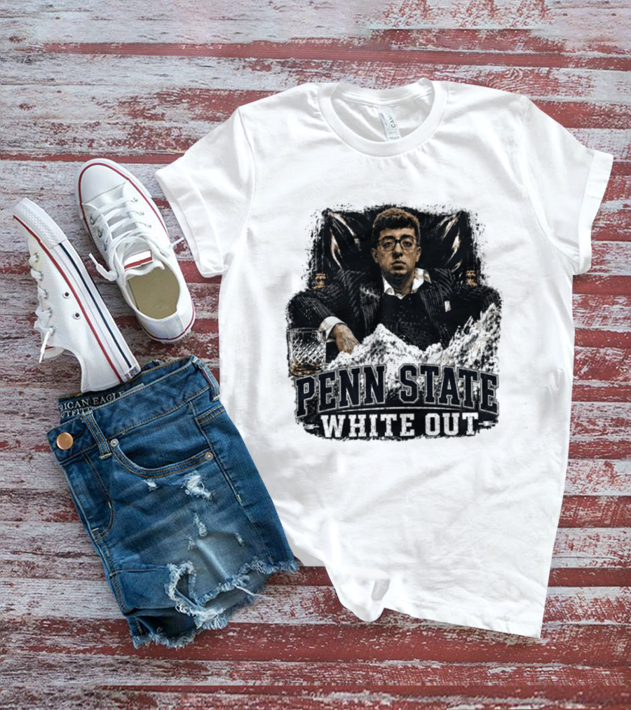 Penn State White Out Pablo Pledge Escobar Mountain Scene T-Shirt