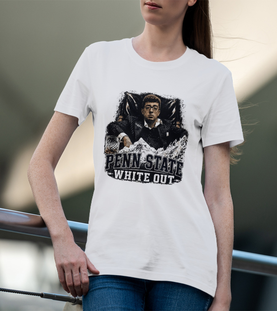 Penn State White Out Pablo Pledge Escobar Mountain Scene T-Shirt