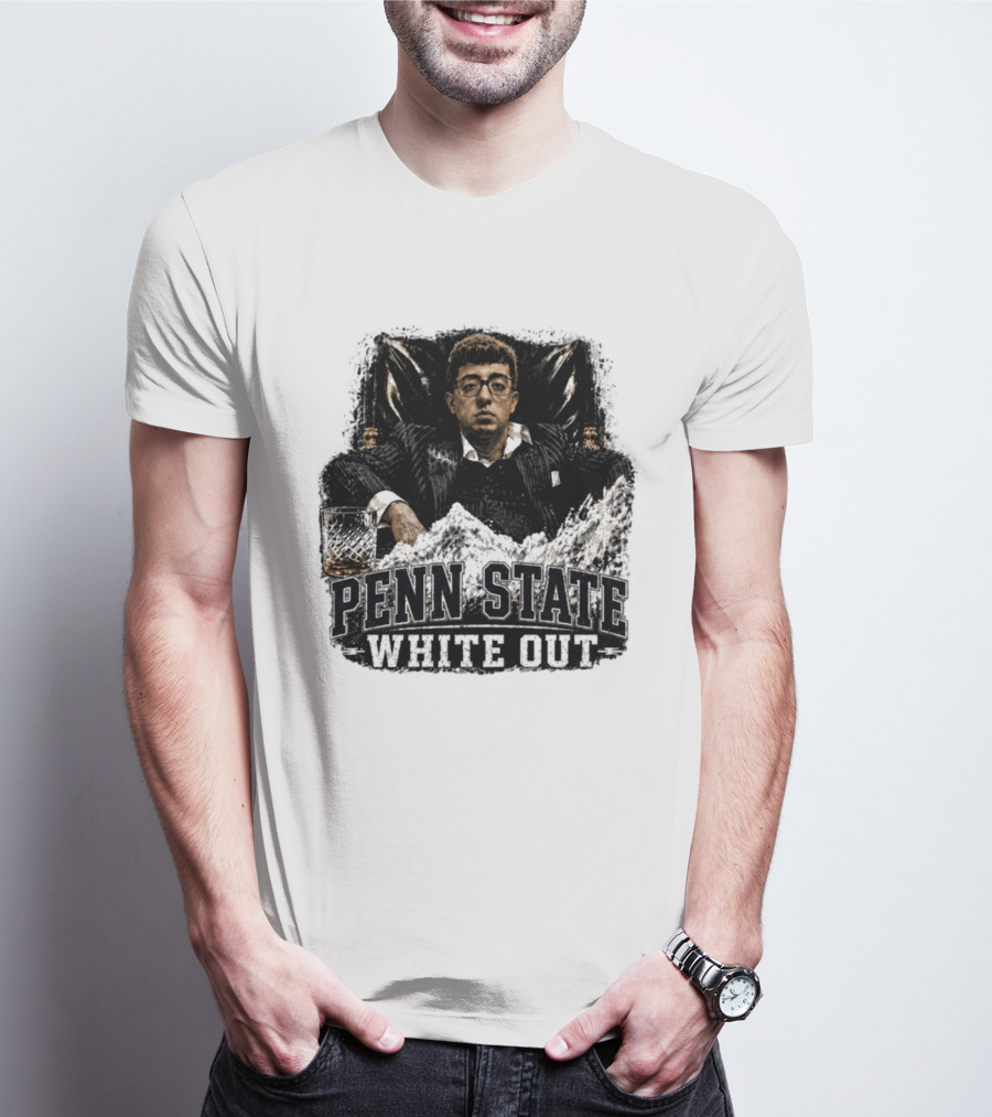 Penn State White Out Pablo Pledge Escobar Mountain Scene T-Shirt