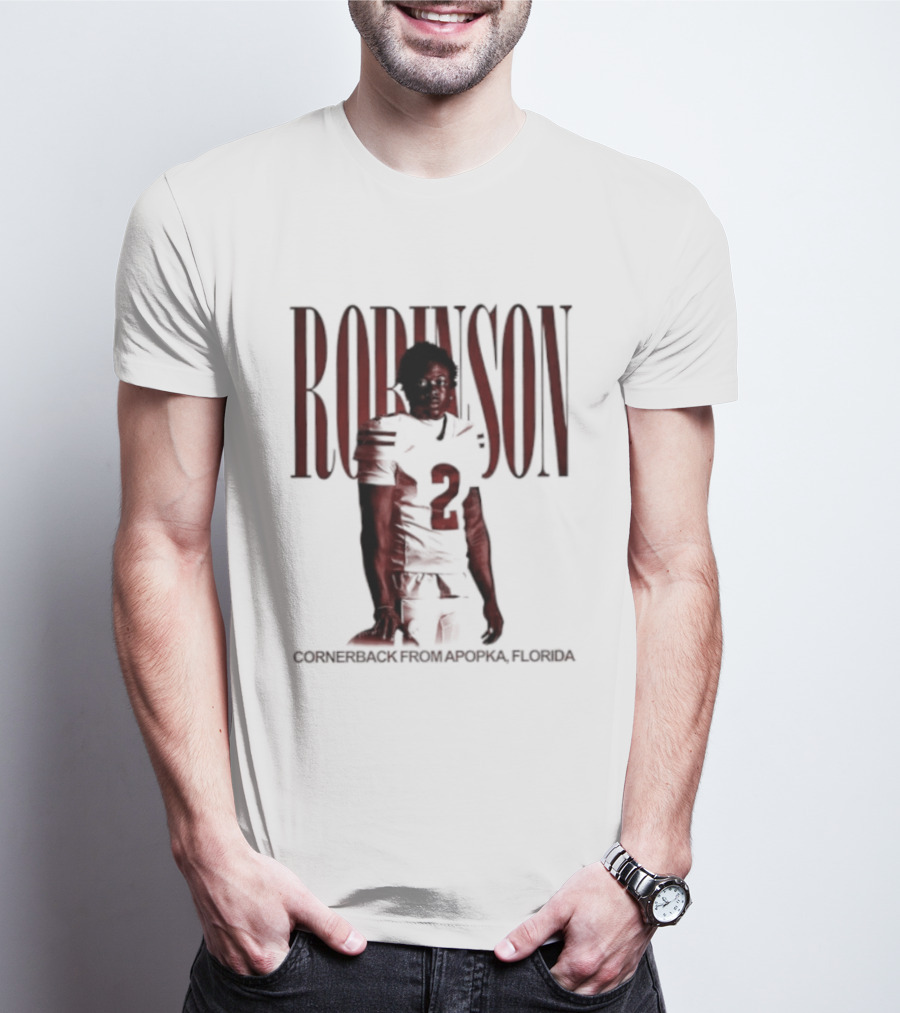 Robinson Football Cornerback From Apopka Florida T-Shirt