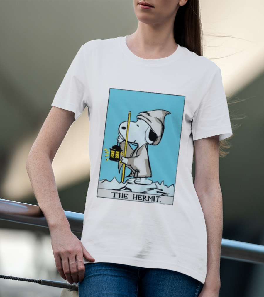 Snoopy The Hermit Tarot Peanuts Charlie Brown T-Shirt