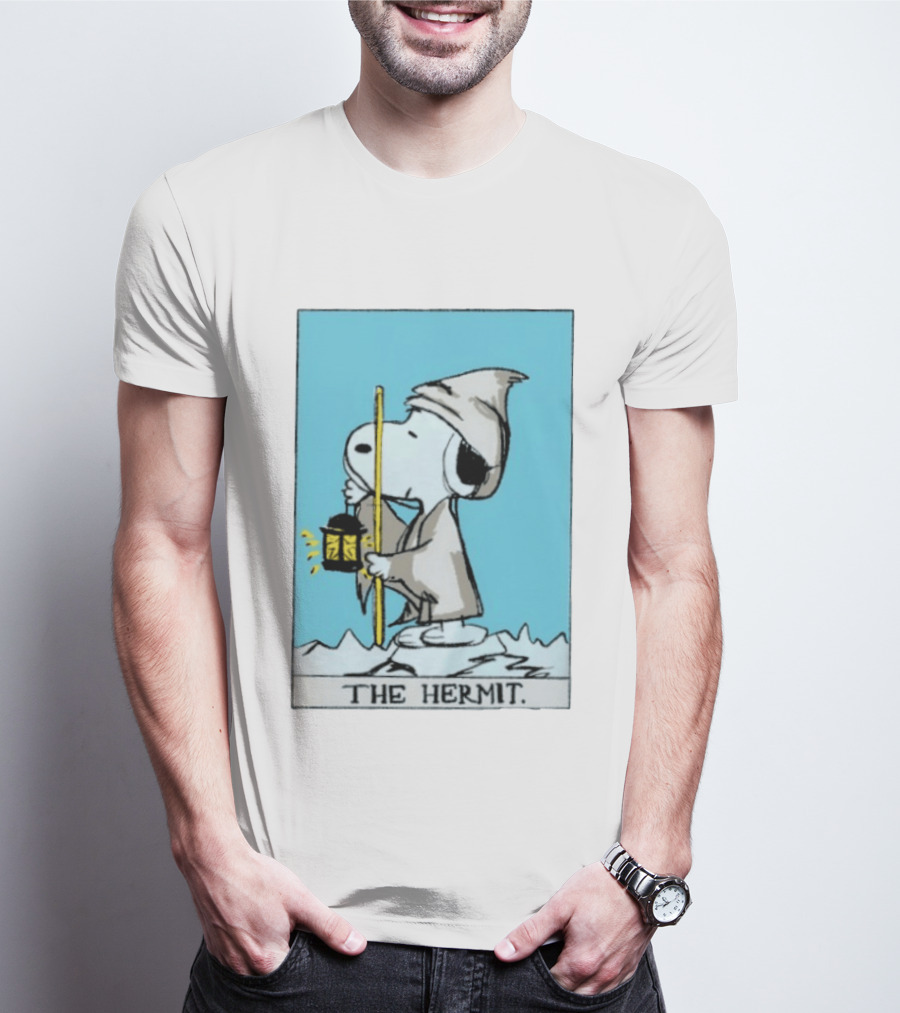Snoopy The Hermit Tarot Peanuts Charlie Brown T-Shirt
