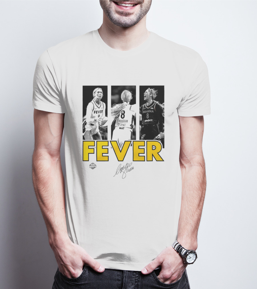 Sophie Cunningham Indiana Fever 8 Signature WNBA Player Collage T-Shirt
