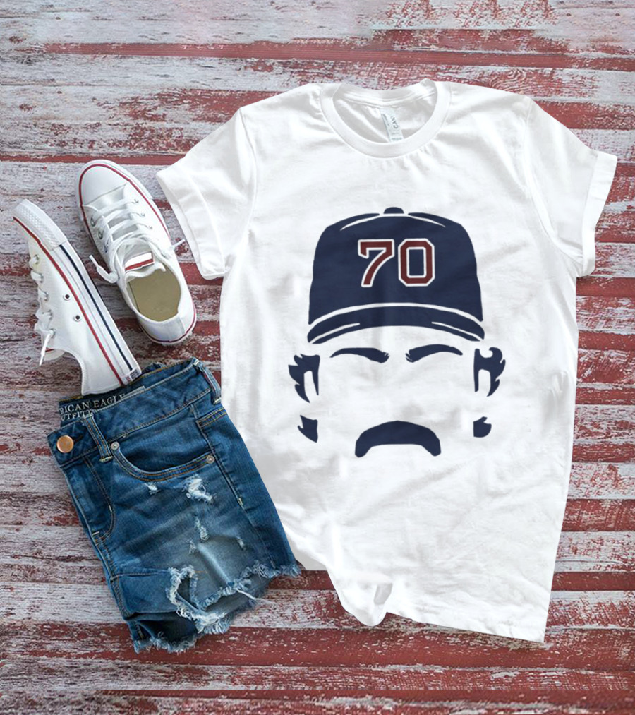 Tolle Time Stache Payton Tolle 70 Boston Red Sox Cap Moustache T-Shirt