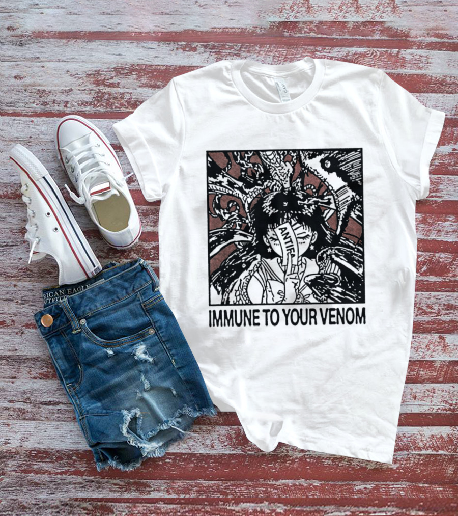 Antifa Immune To Your Venom Antifascist T-Shirt