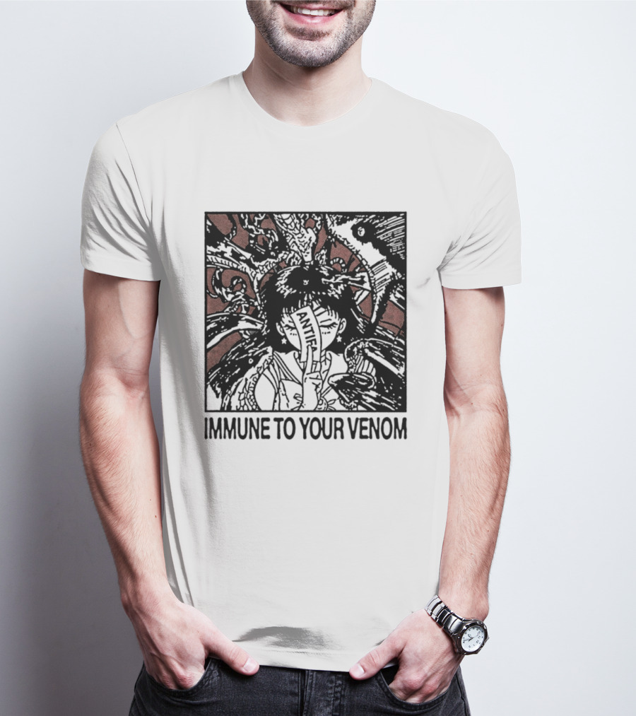 Antifa Immune To Your Venom Antifascist T-Shirt