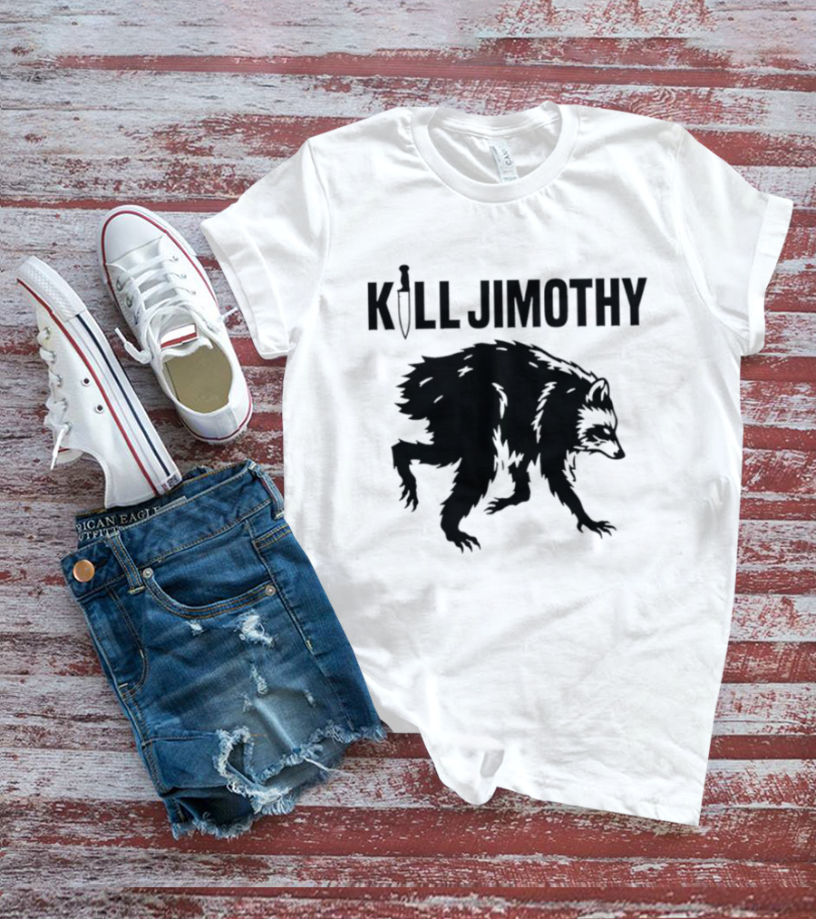 Kill Jimothy Raccoon Meme Knife T-Shirt