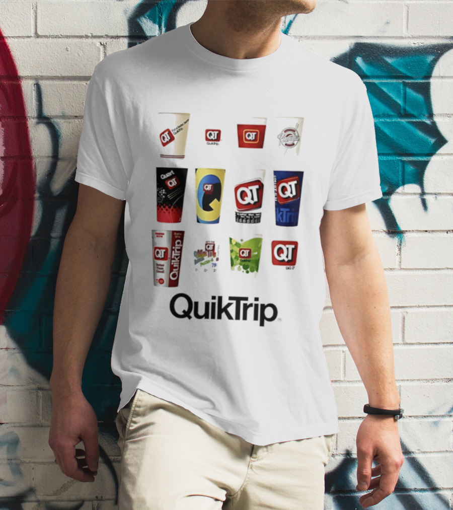 QuikTrip QT Fountain Drink Cup Collection Variety T-Shirt