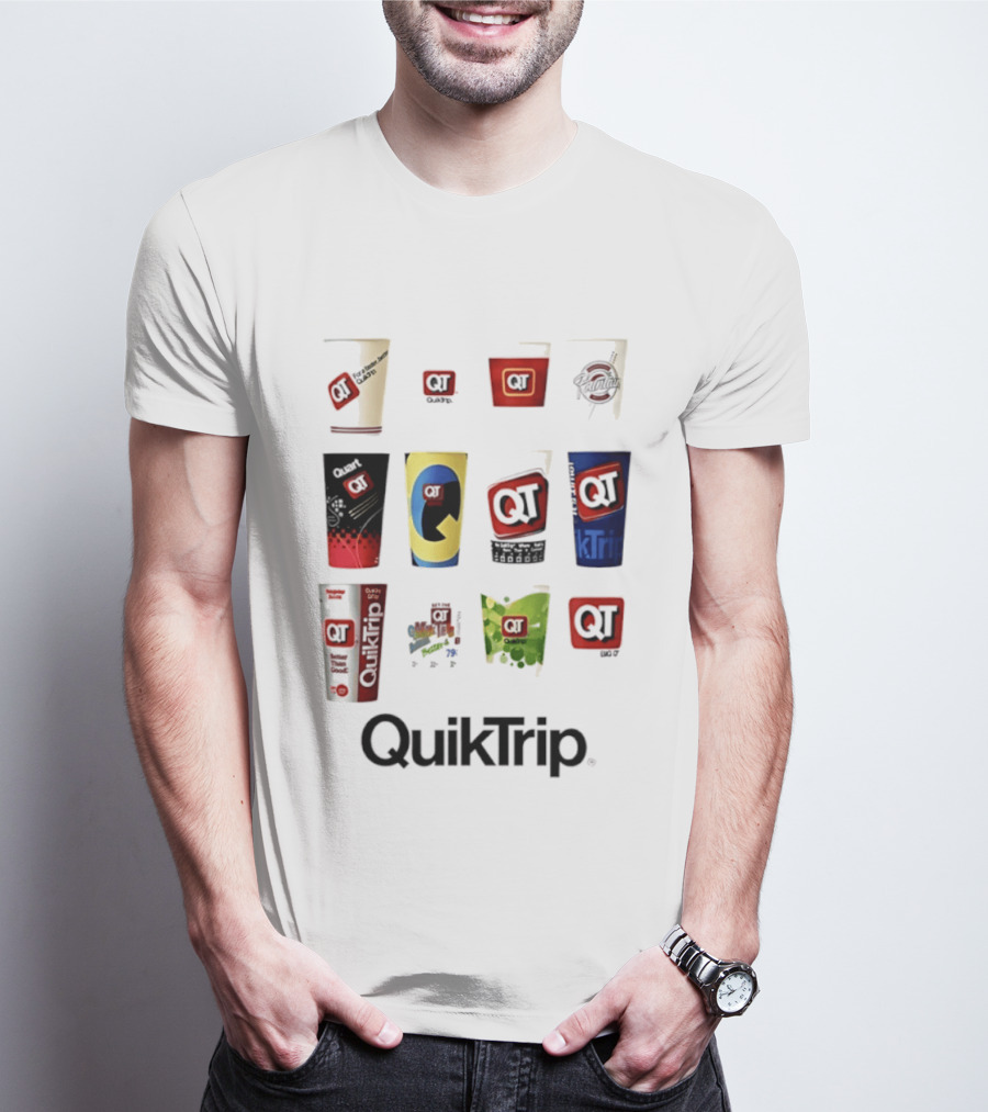 QuikTrip QT Fountain Drink Cup Collection Variety T-Shirt