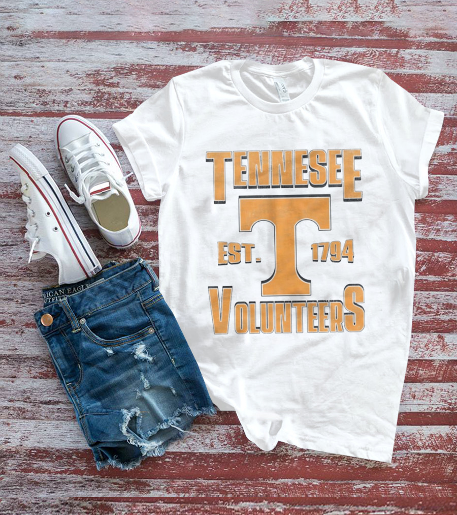 Tennessee Volunteers Est 1794 NCAA College Football Bold Orange T T-Shirt