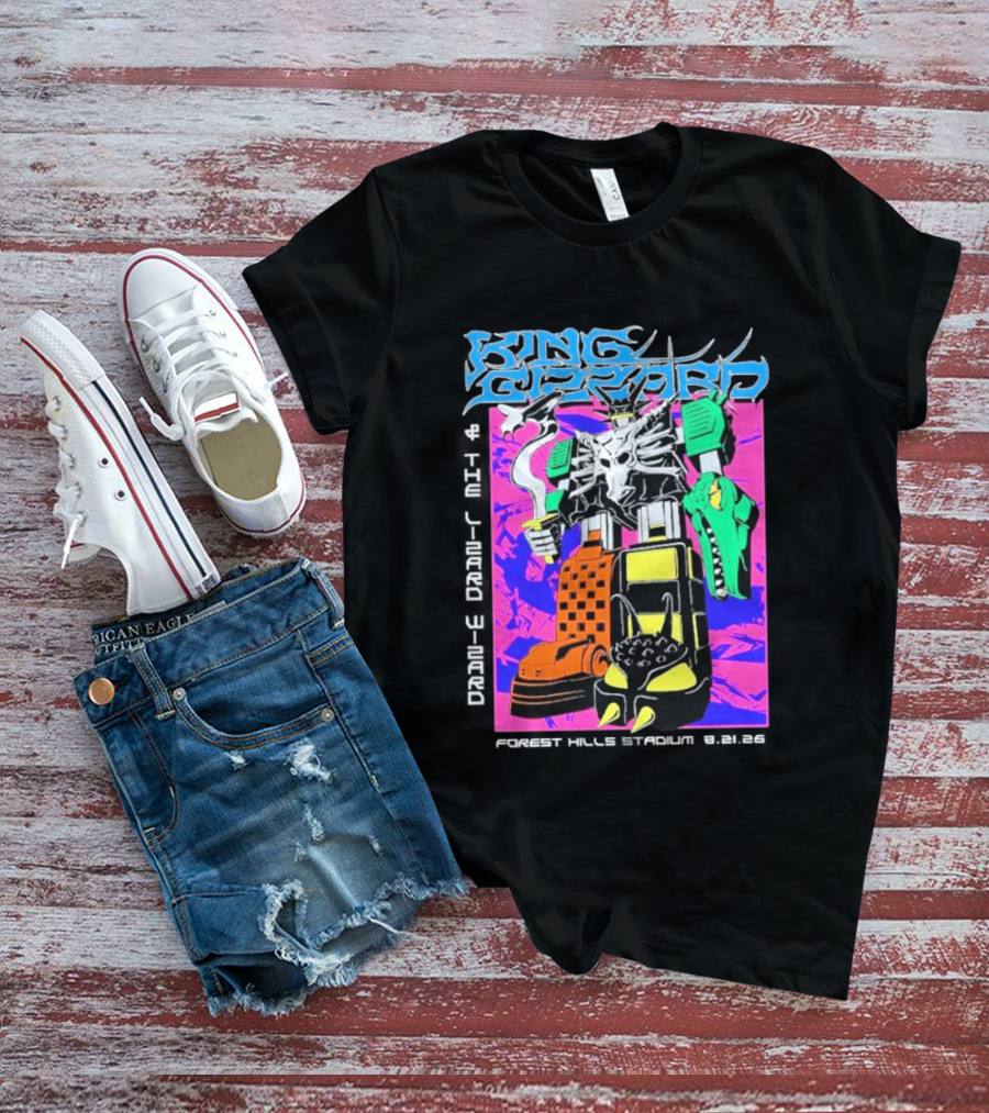 King Gizzard And The Lizard Wizard Forest Hills NY Night 2 August 21 2026 Stadium Show T-Shirt