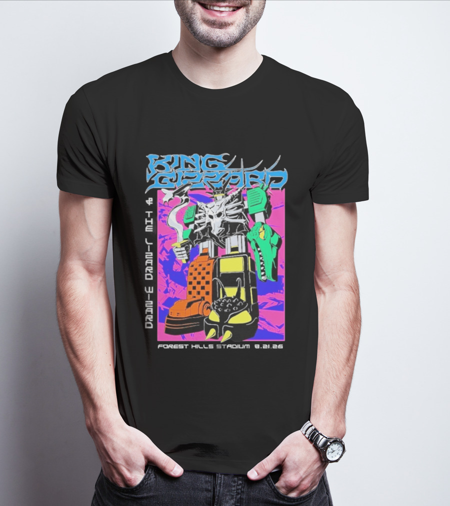 King Gizzard And The Lizard Wizard Forest Hills NY Night 2 August 21 2026 Stadium Show T-Shirt