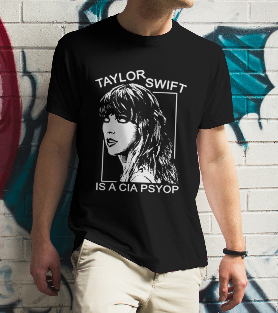 Kirk Hammett Wearing Taylor Swift Is A CIA Psyop T-Shirt