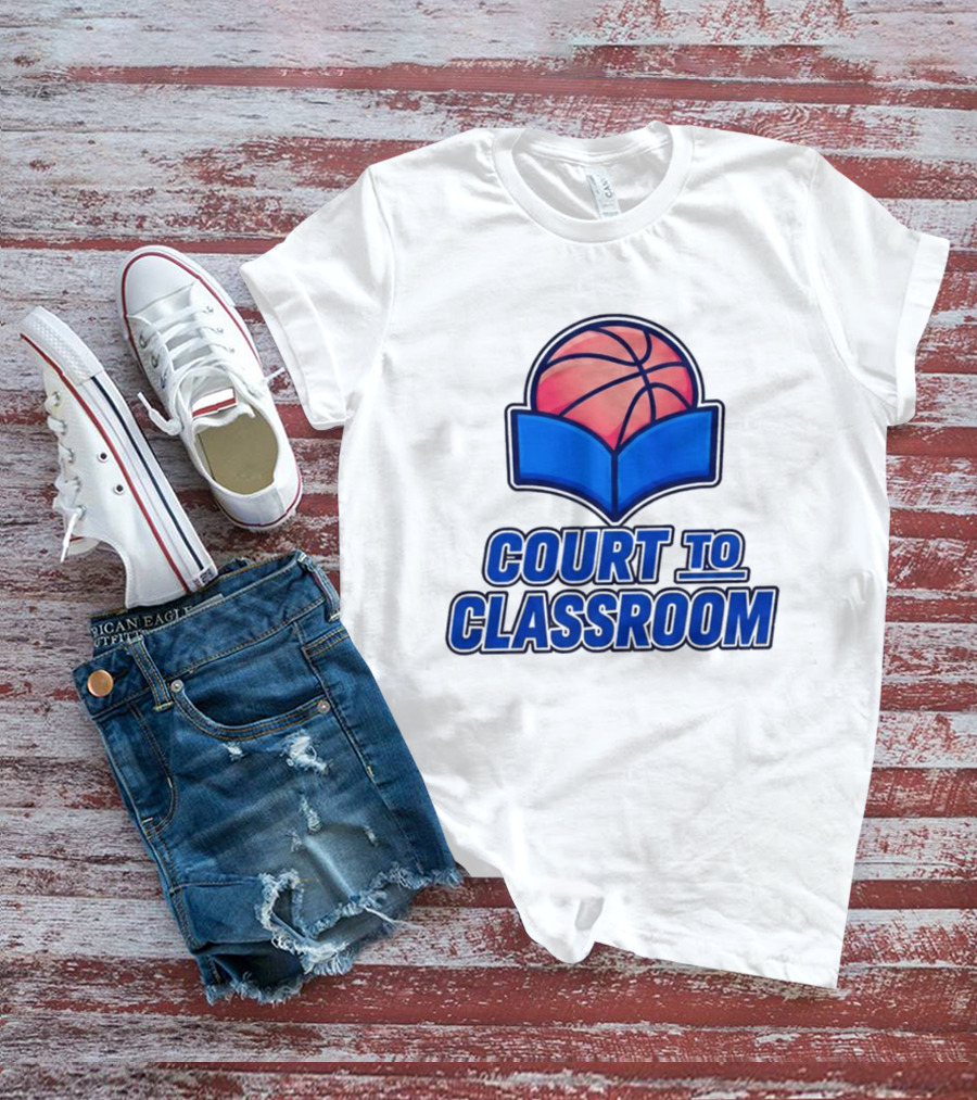 Morez Johnson Jr Court To Classroom Basketball And Education T-Shirt