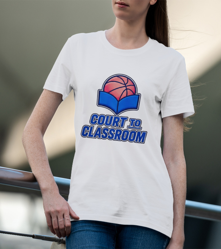 Morez Johnson Jr Court To Classroom Basketball And Education T-Shirt