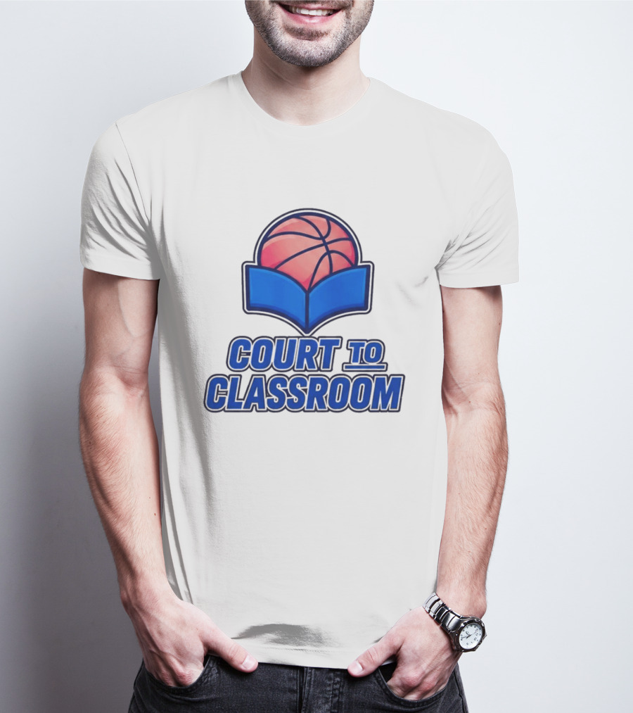 Morez Johnson Jr Court To Classroom Basketball And Education T-Shirt