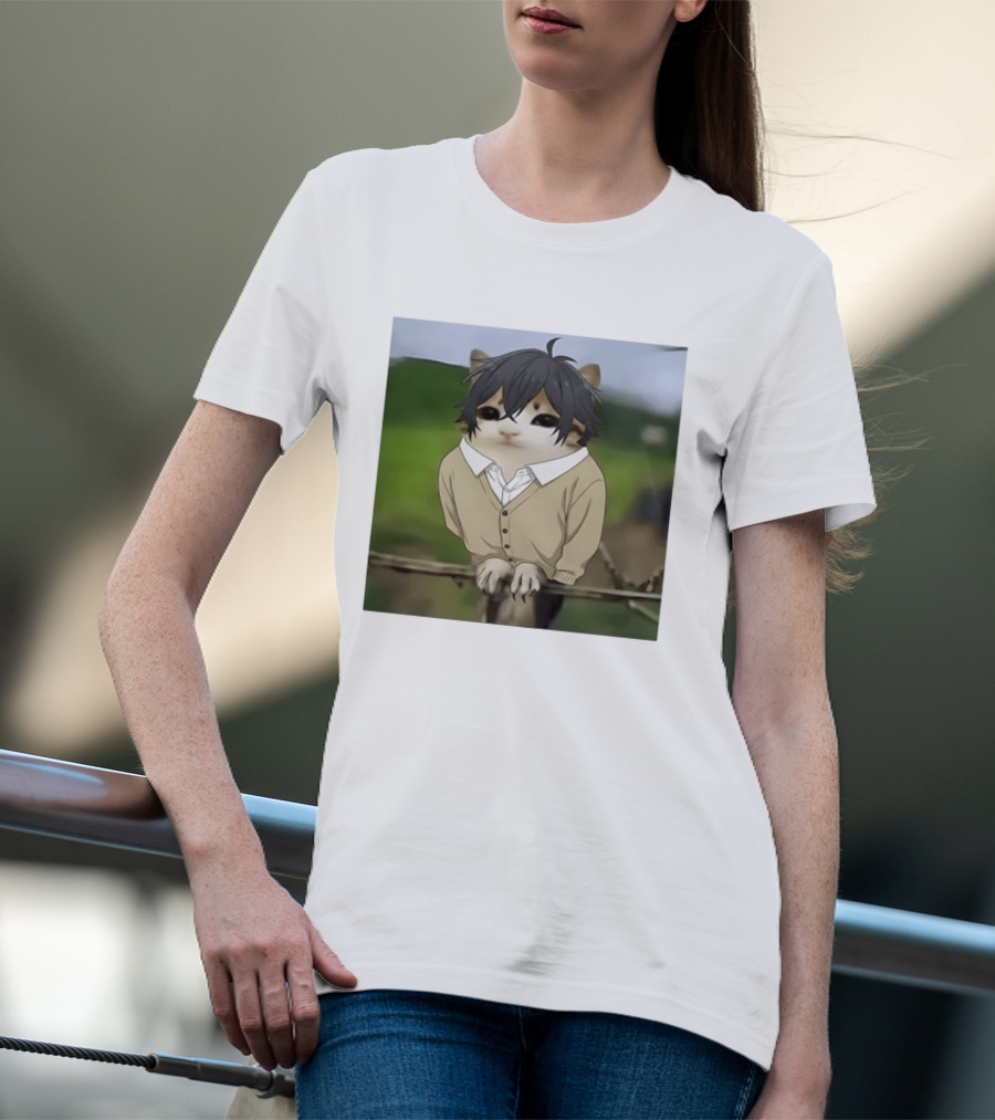 Horimeowls Miyamura Cat Owl Meme Anime Hybrid T-Shirt