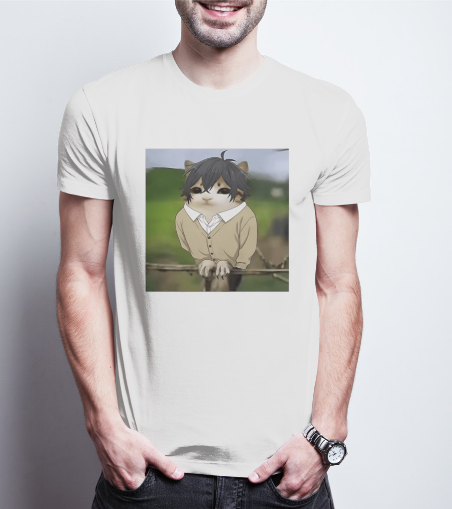Horimeowls Miyamura Cat Owl Meme Anime Hybrid T-Shirt