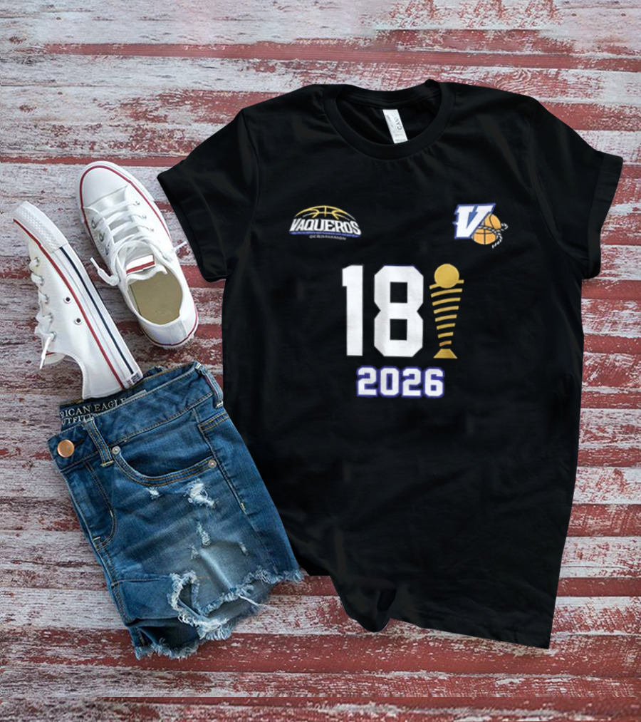 Vaqueros De Bayamon 18th BSN Championship 2026 Victory Celebration T-Shirt