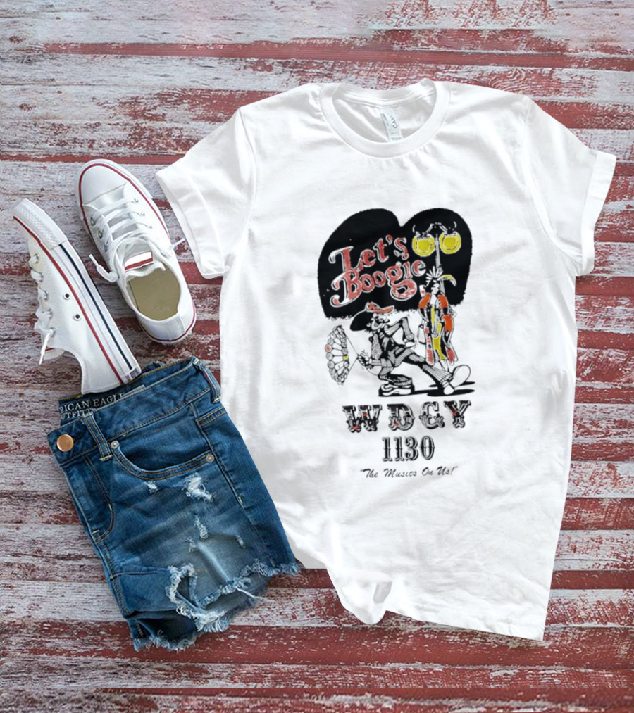 Let's Boogie WDCY 1130 The Music's On Us T-Shirt