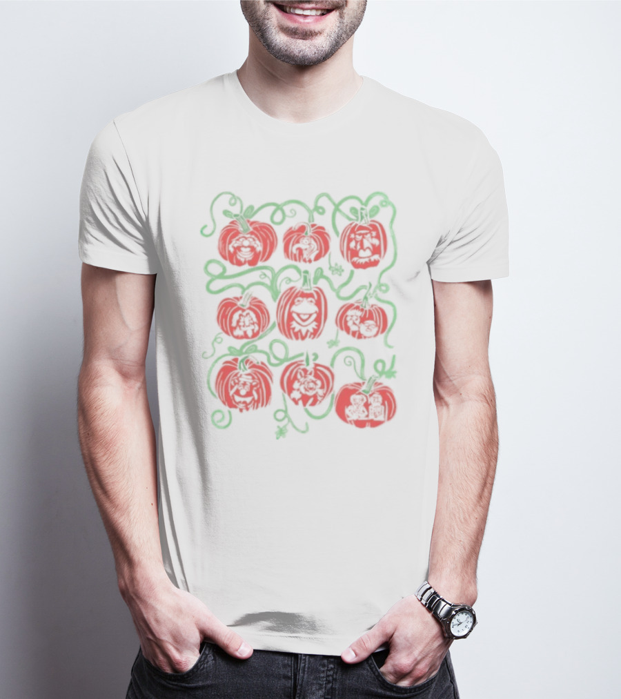 Puppet Pumpkins Muppets Halloween Collage T-Shirt