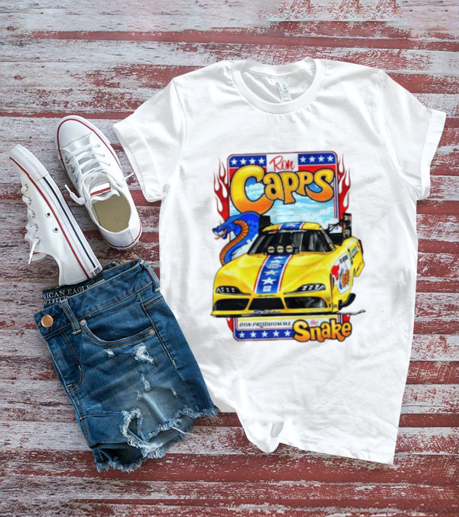 Ron Capps Don Prudhomme The Snake Toyota GR Supra Racing Car T-Shirt