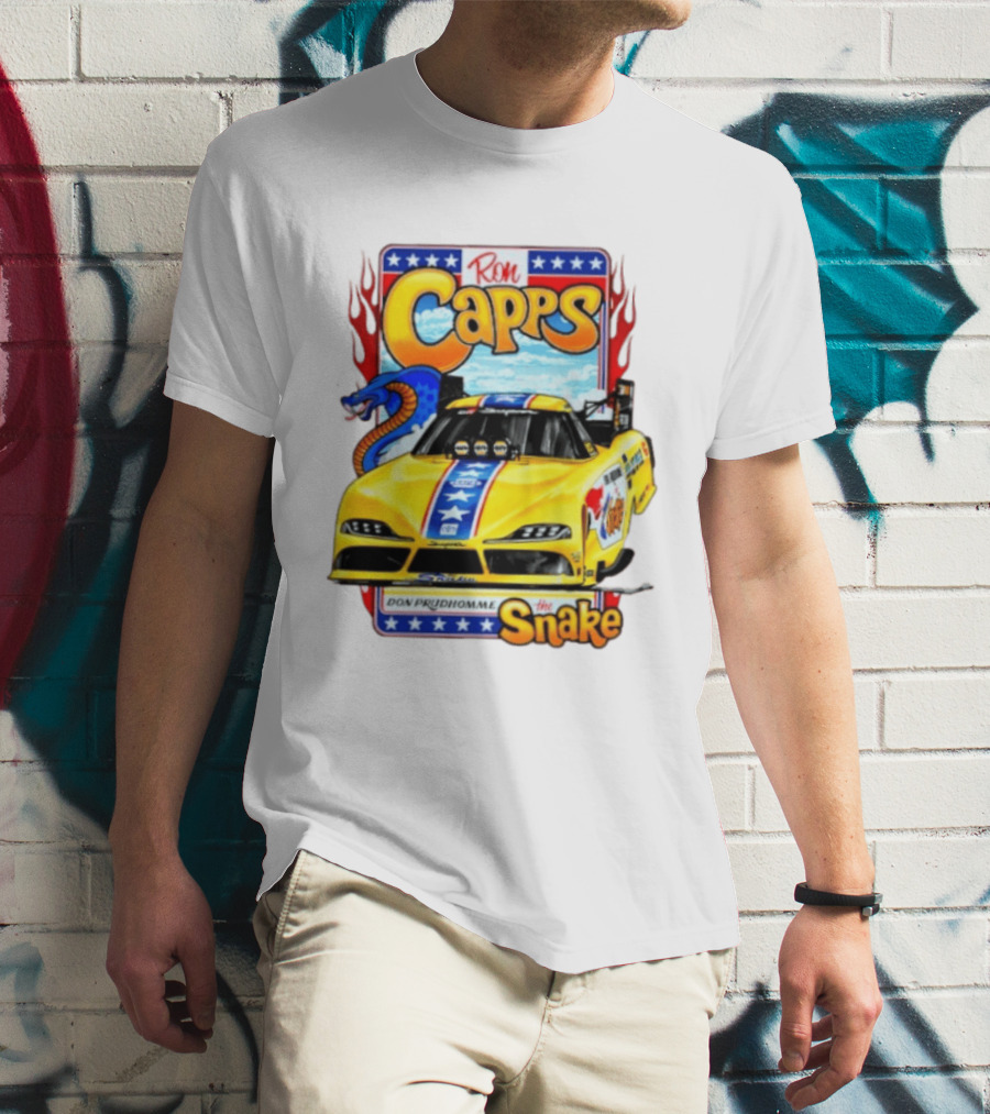 Ron Capps Don Prudhomme The Snake Toyota GR Supra Racing Car T-Shirt