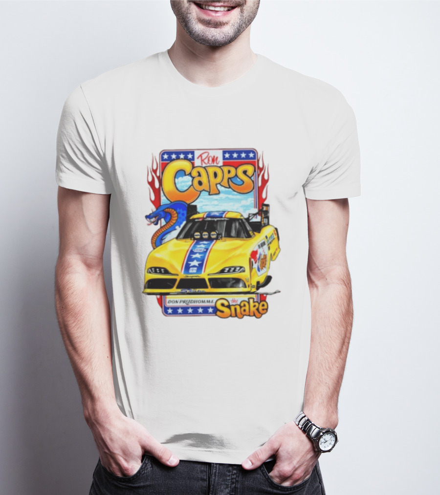 Ron Capps Don Prudhomme The Snake Toyota GR Supra Racing Car T-Shirt