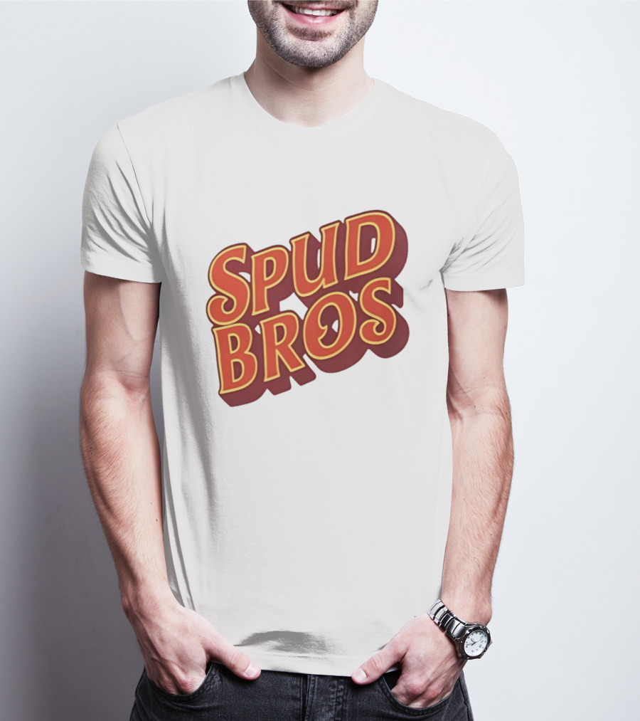 Spud Bros Joe Tessitore Playful Retro Font T-Shirt