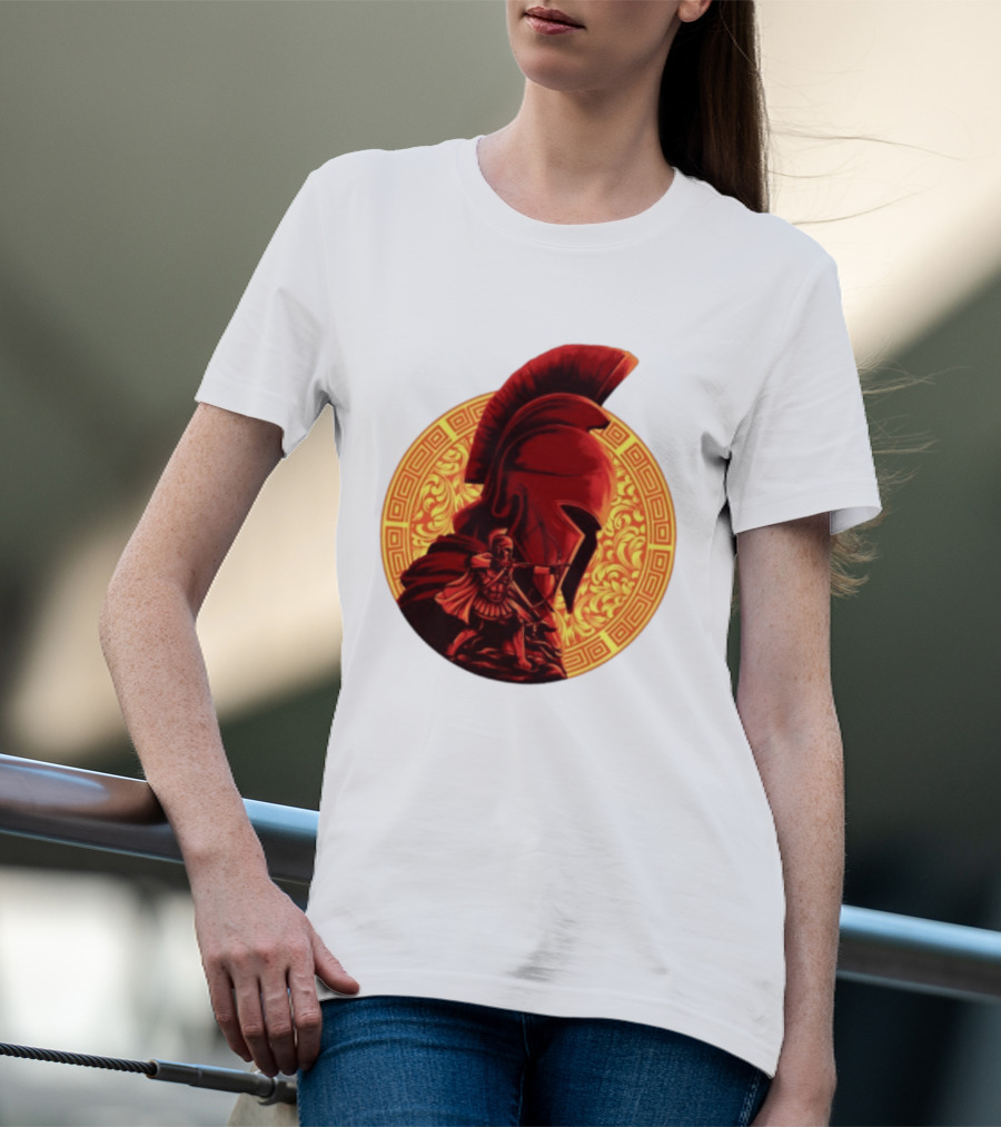The Odyssey Spartan Warrior Archer Greek Helmet Mythology Heroic T-Shirt