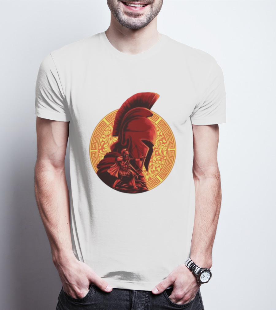 The Odyssey Spartan Warrior Archer Greek Helmet Mythology Heroic T-Shirt
