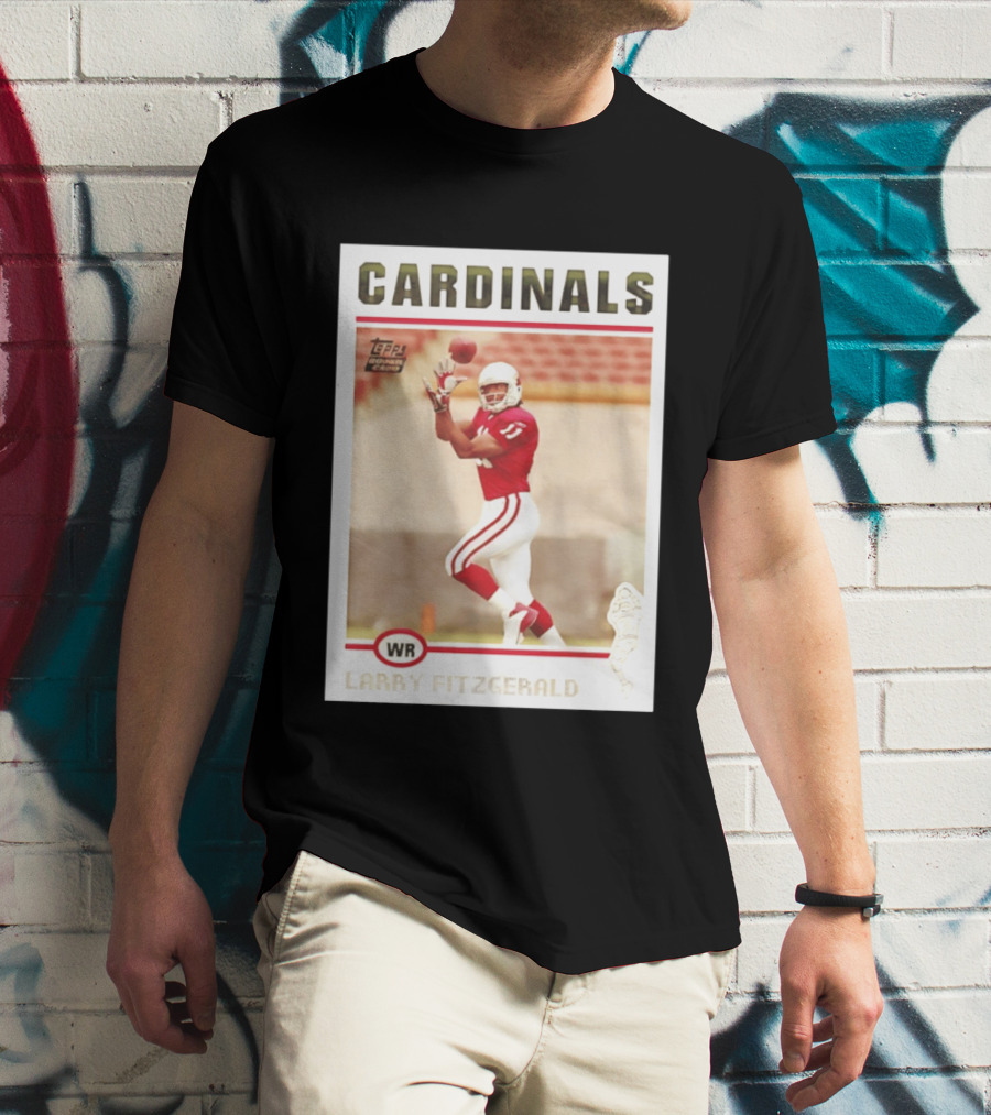 CARDINALS Larry Fitzgerald WR Topps Rookie Card T-Shirt