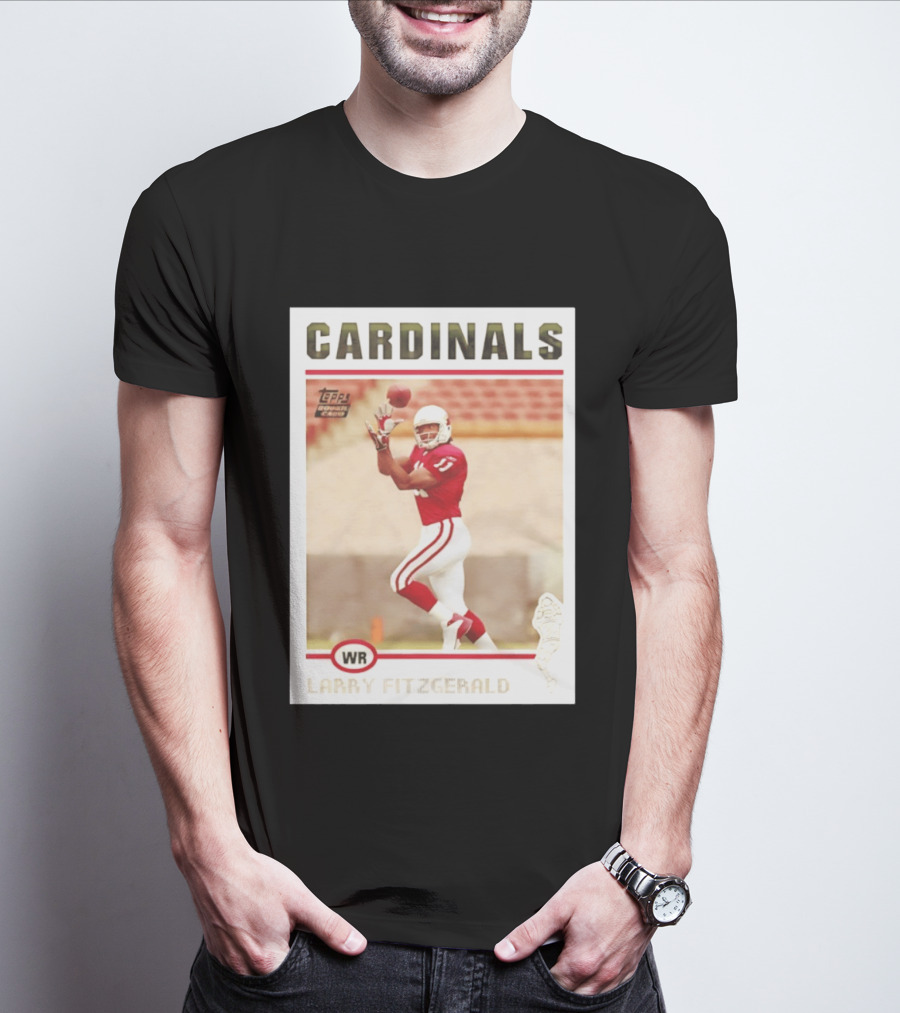 CARDINALS Larry Fitzgerald WR Topps Rookie Card T-Shirt