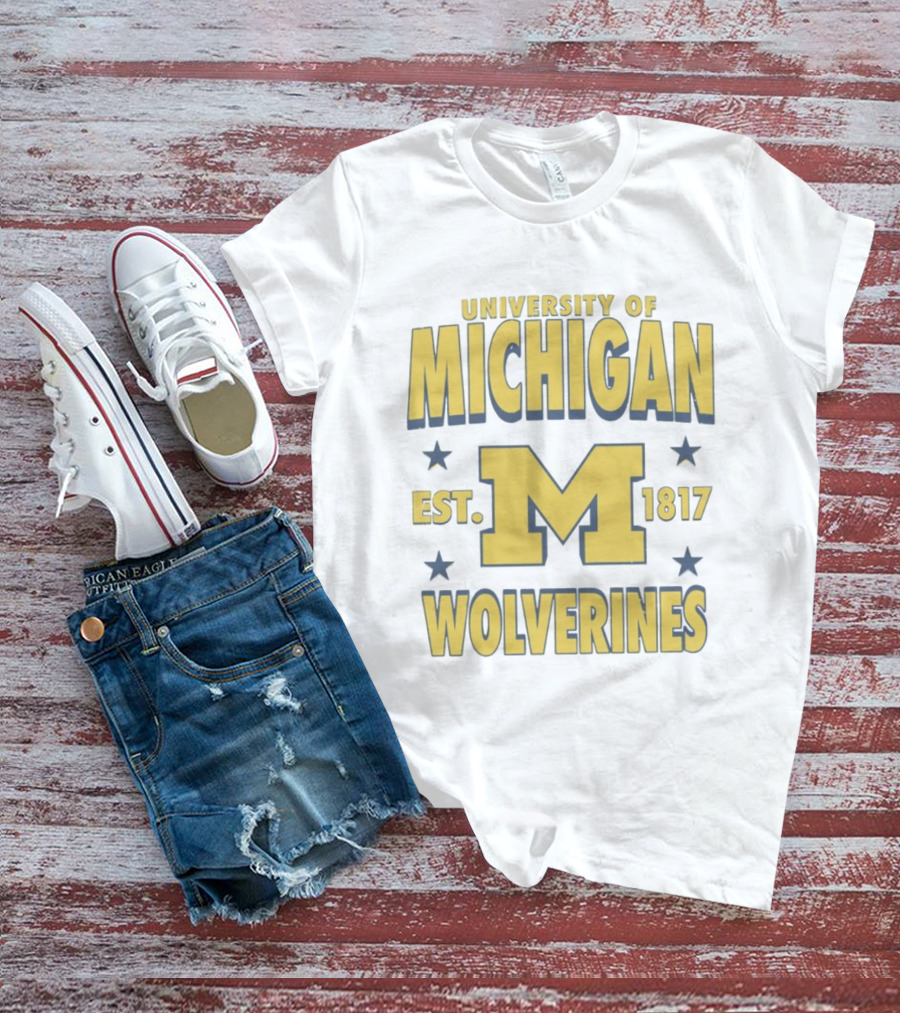 University Of Michigan Wolverines Est 1817 M T-Shirt