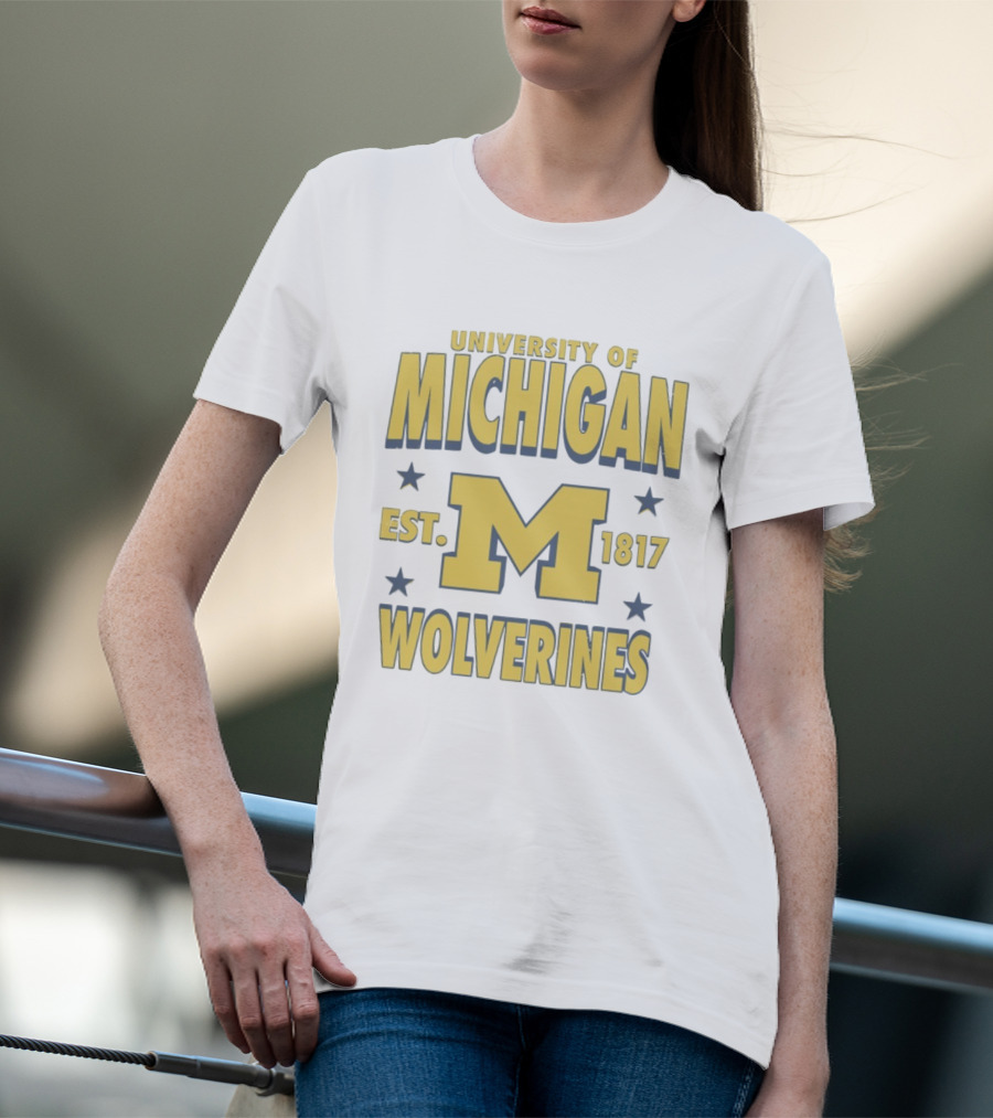 University Of Michigan Wolverines Est 1817 M T-Shirt