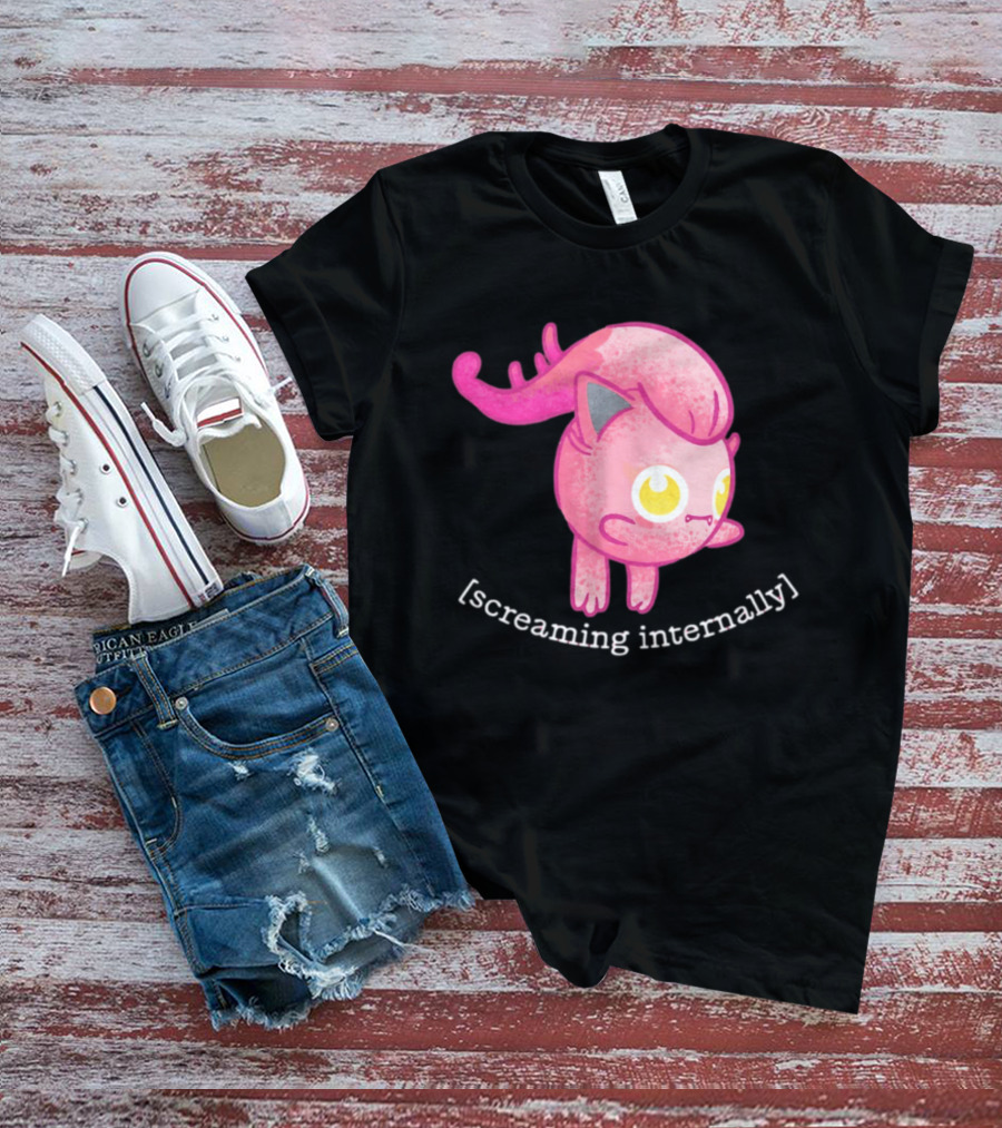 Jigglypuff Screaming Internally Pokemon Cute Expression T-Shirt