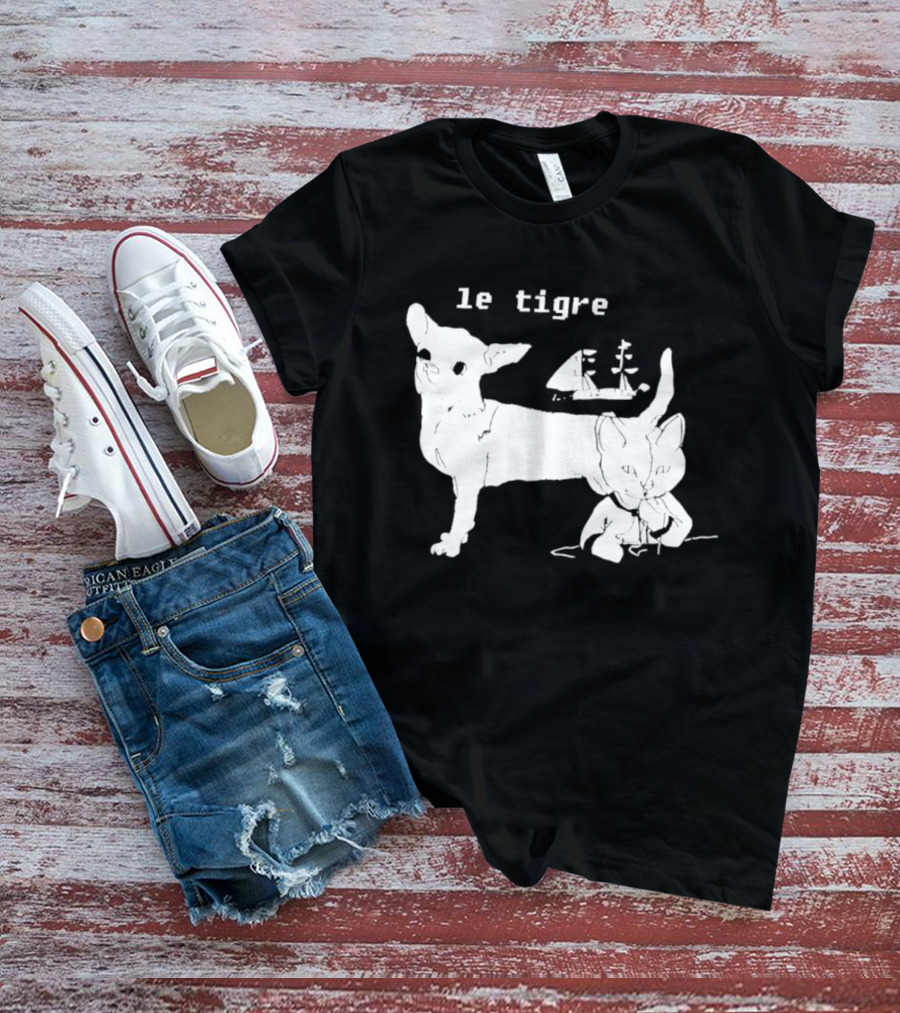 Le Tigre Chihuahua Cat Ship Kathleen Hanna T-Shirt