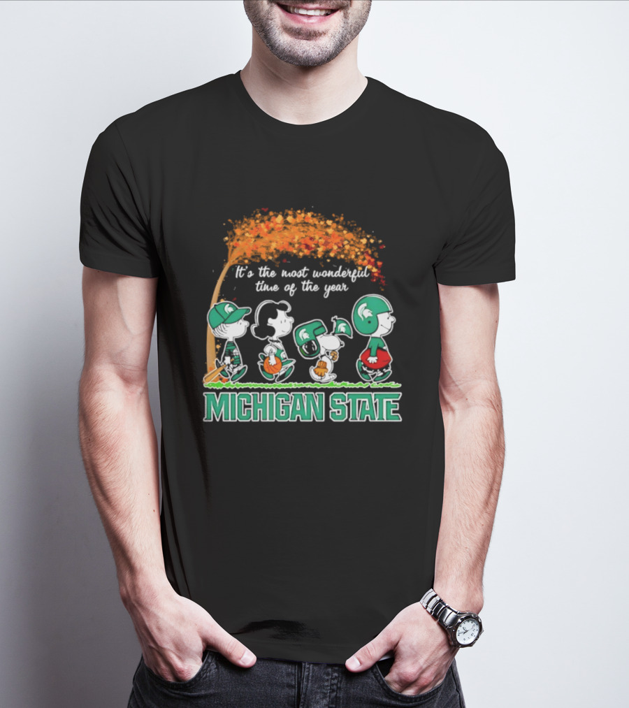 Michigan State Peanuts It's The Most Wonderful Time Of The Year Halloween 2026 T-Shirt