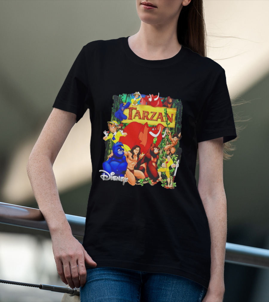 Disney Tarzan Characters Jane Porter Terk Adventure T-Shirt