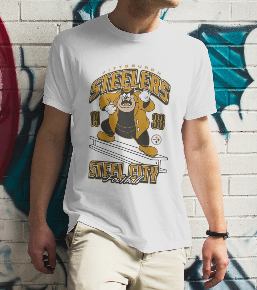 1933 Pittsburgh Steelers Steel City Football T-Shirt