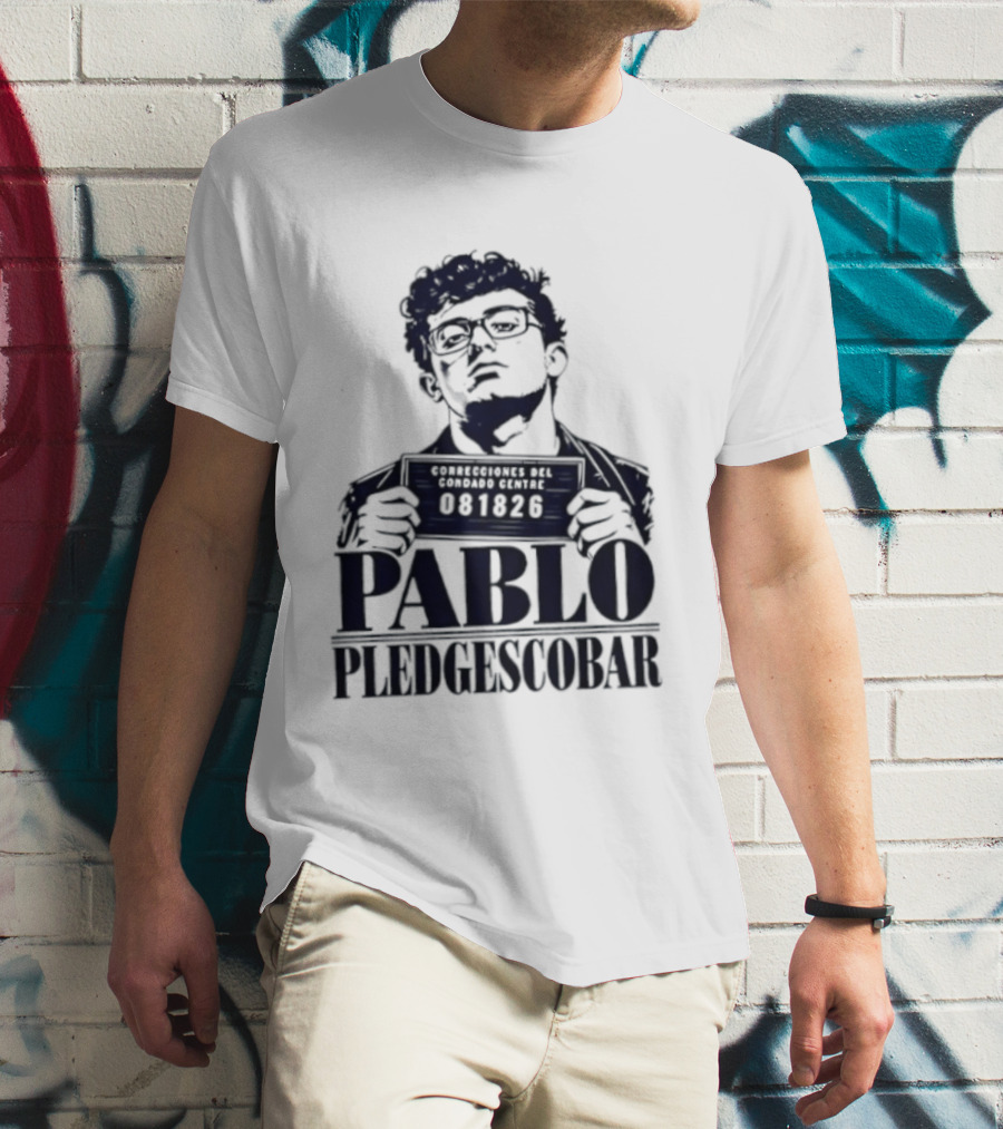 Agostino Abbatiello Pablo Pledgescobar Shot 081326 White Out T-Shirt