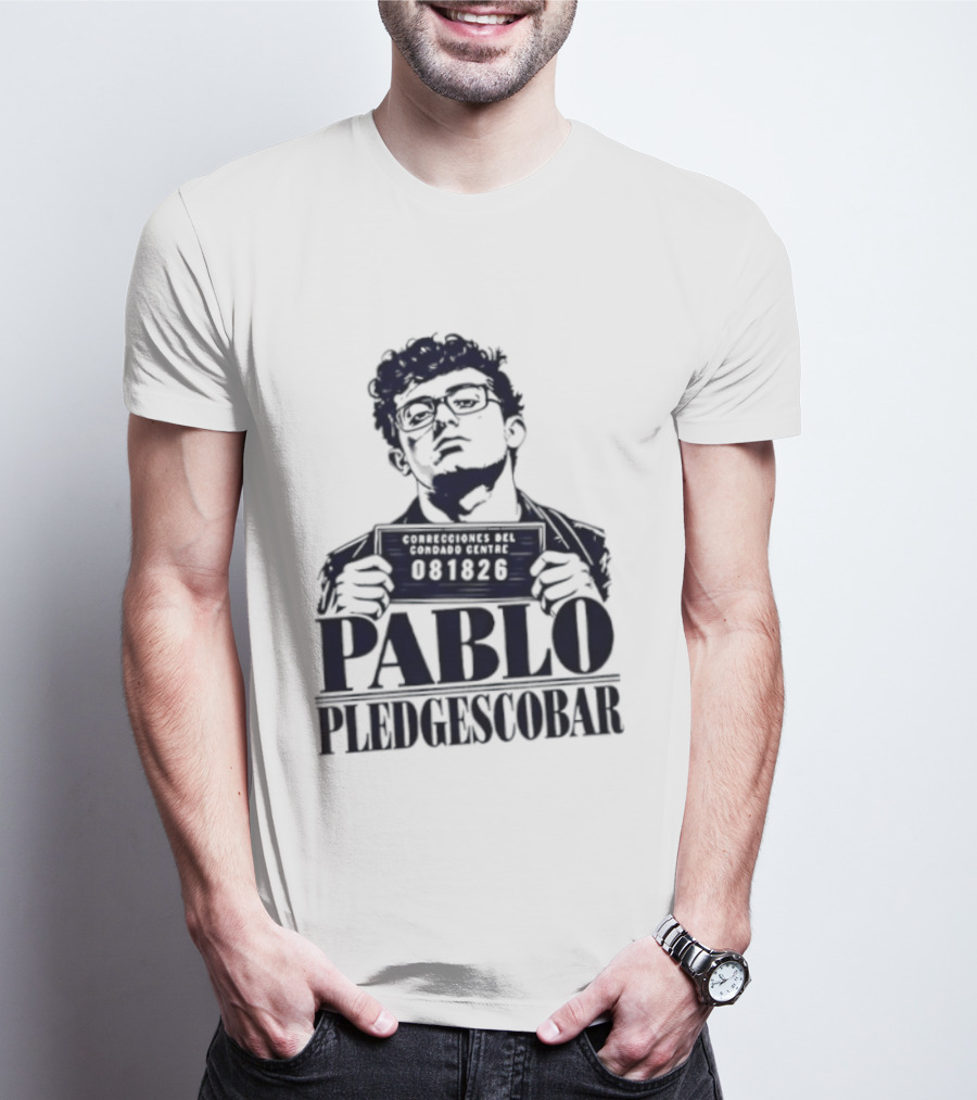 Agostino Abbatiello Pablo Pledgescobar Shot 081326 White Out T-Shirt