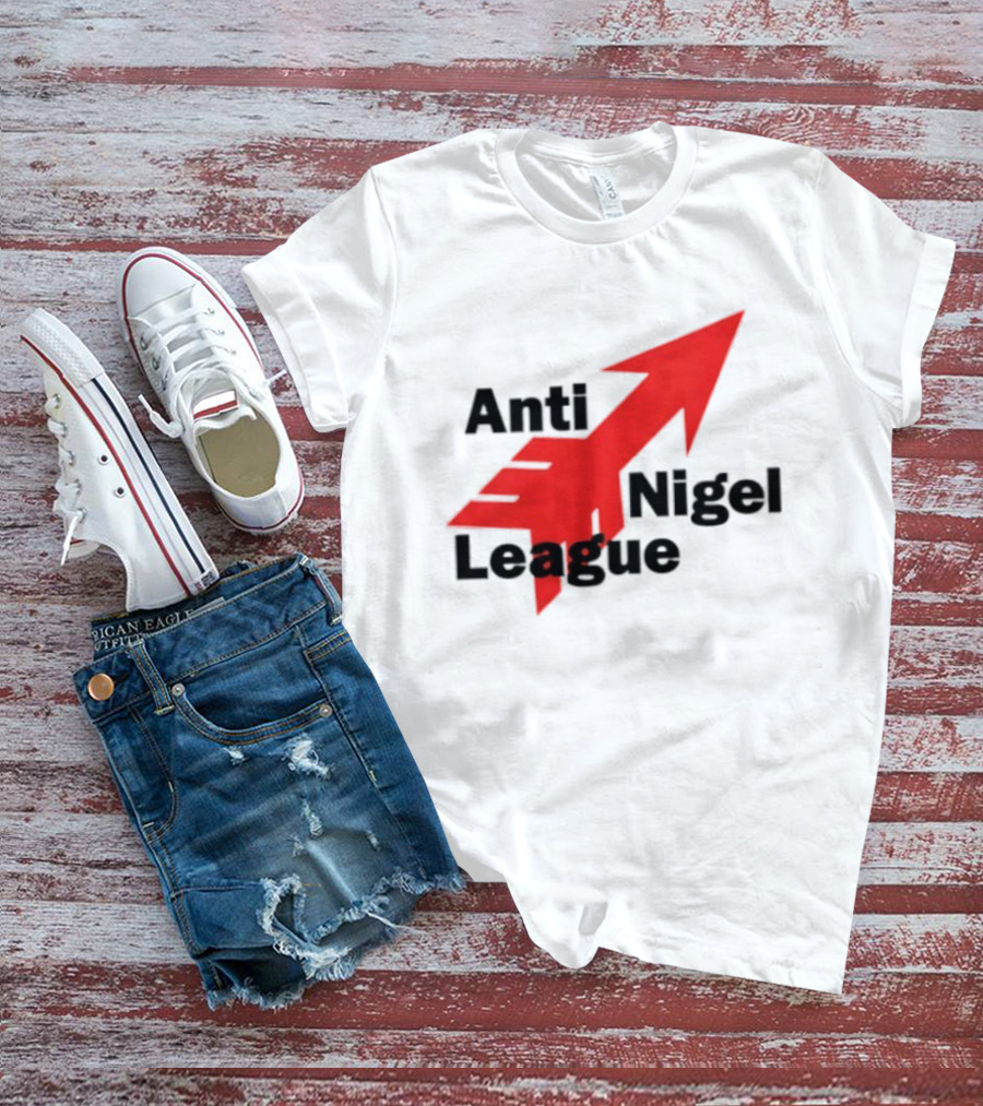 Anti Nigel League Arrow Text Gildan T-Shirt
