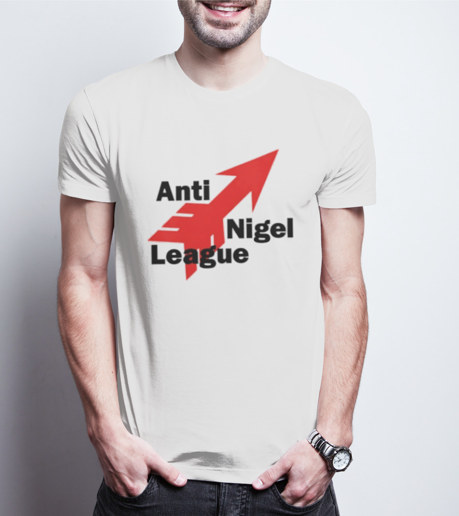 Anti Nigel League Arrow Text Gildan T-Shirt