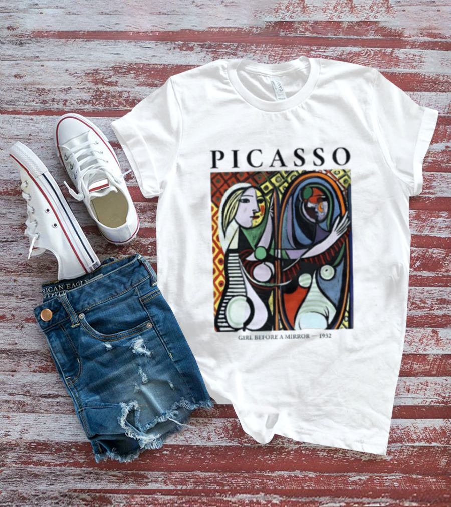 Pablo Picasso Girl Before A Mirror Painting T-Shirt