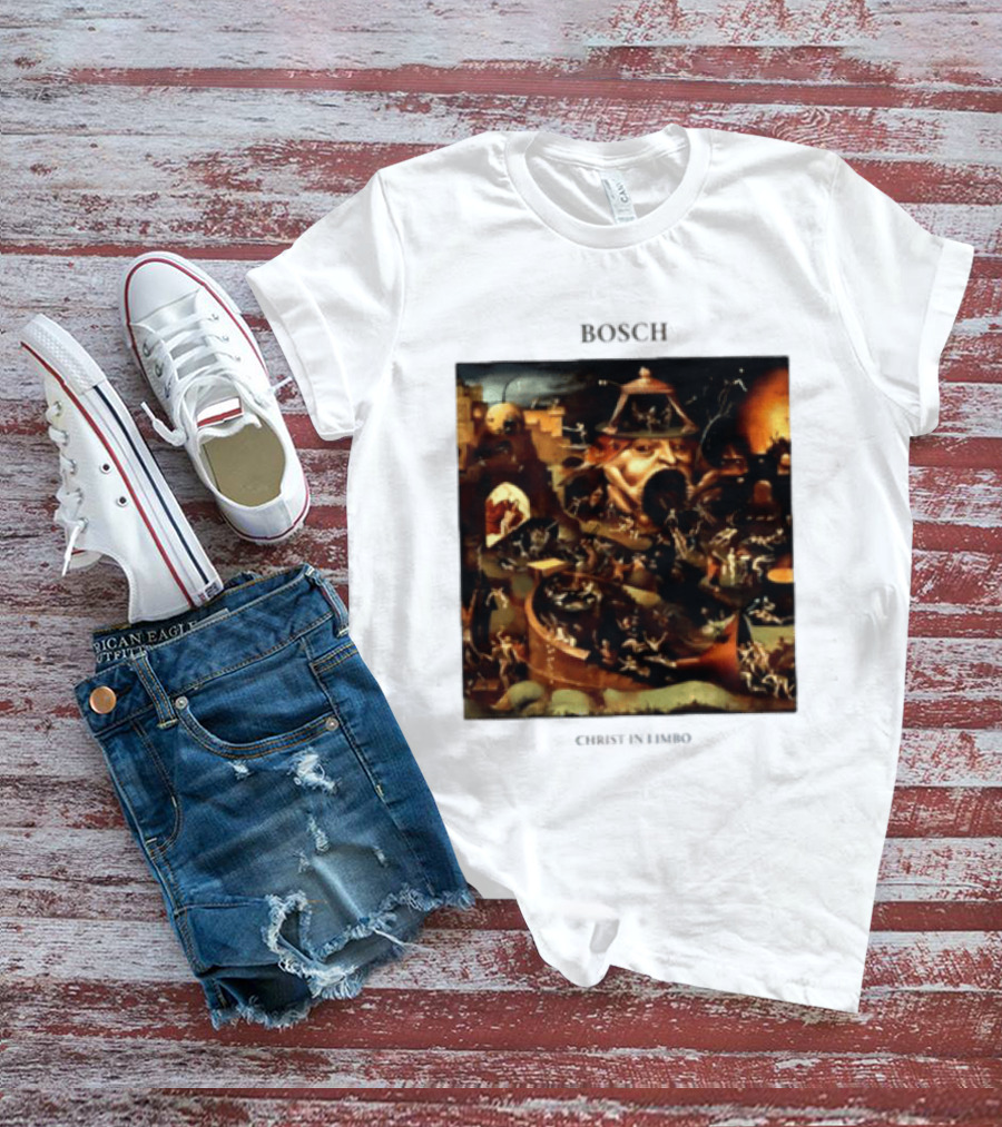 Hieronymus Bosch Christ In Limbo Medieval Painting Print T-Shirt