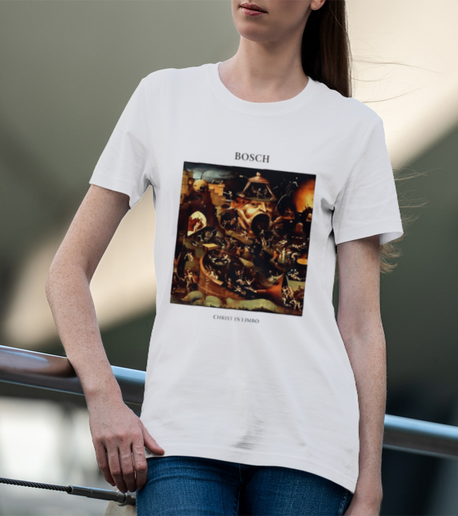 Hieronymus Bosch Christ In Limbo Medieval Painting Print T-Shirt