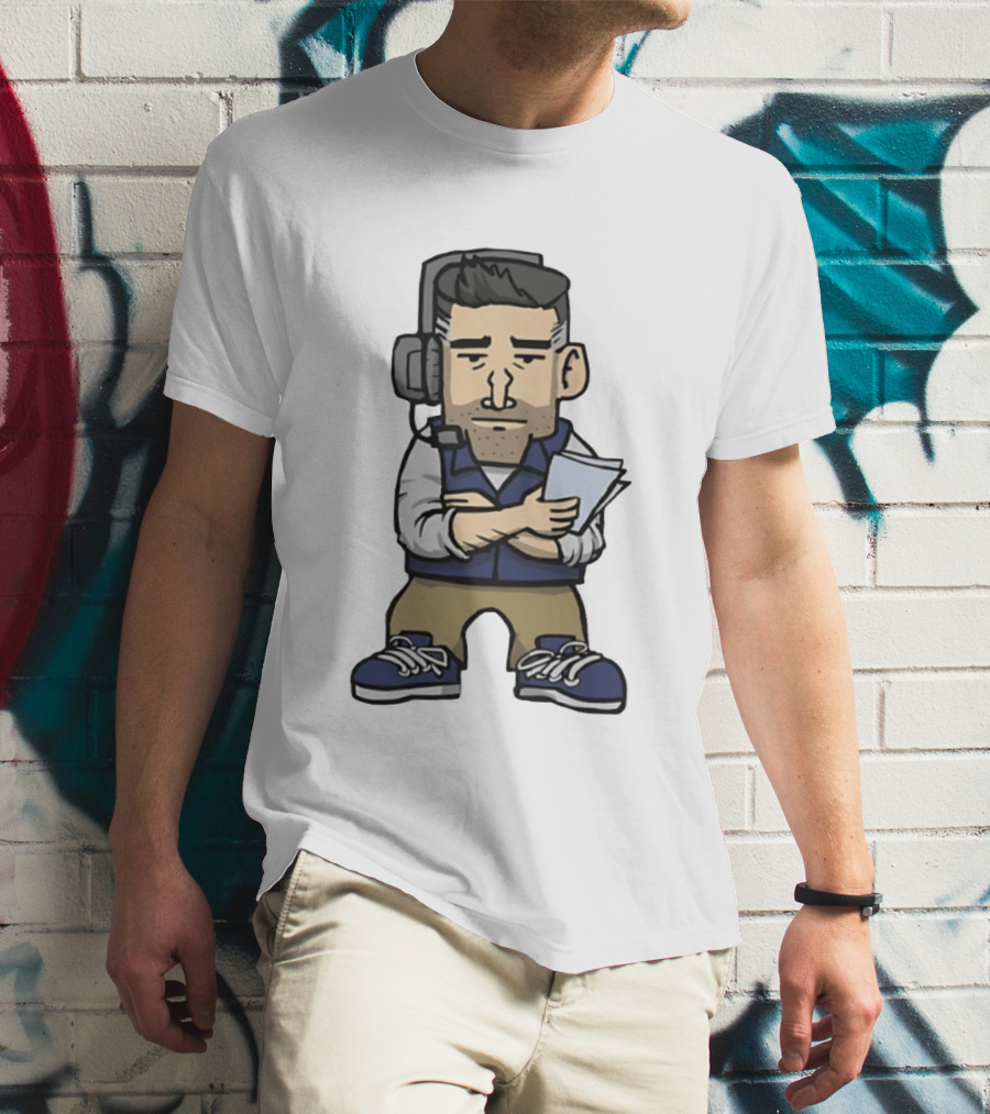 New England Patriots Mini Vrabel Mike Vrabel Football Coach Caricature T-Shirt