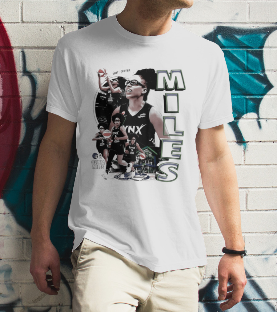 WNBA Olivia Miles Minnesota Lynx 2026 Basketball Collage T-Shirt