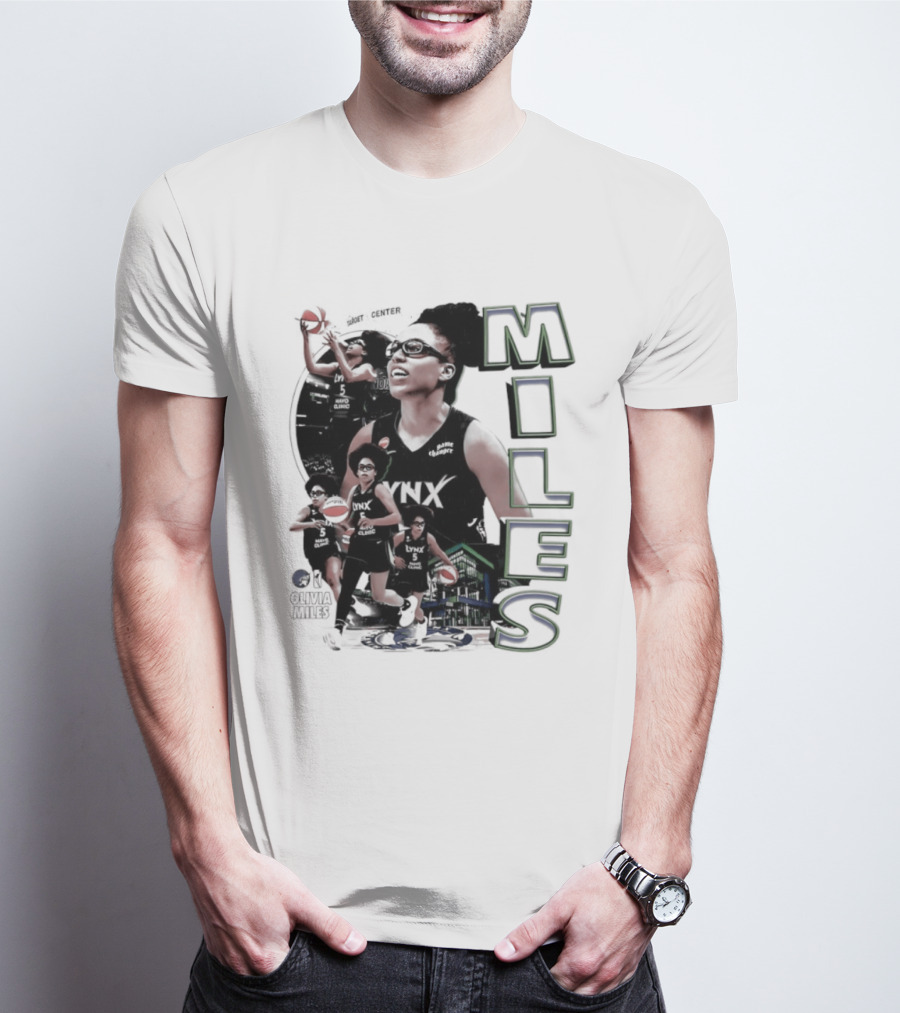 WNBA Olivia Miles Minnesota Lynx 2026 Basketball Collage T-Shirt